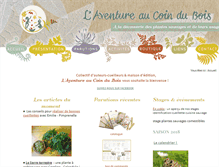 Tablet Screenshot of laventureaucoindubois.org